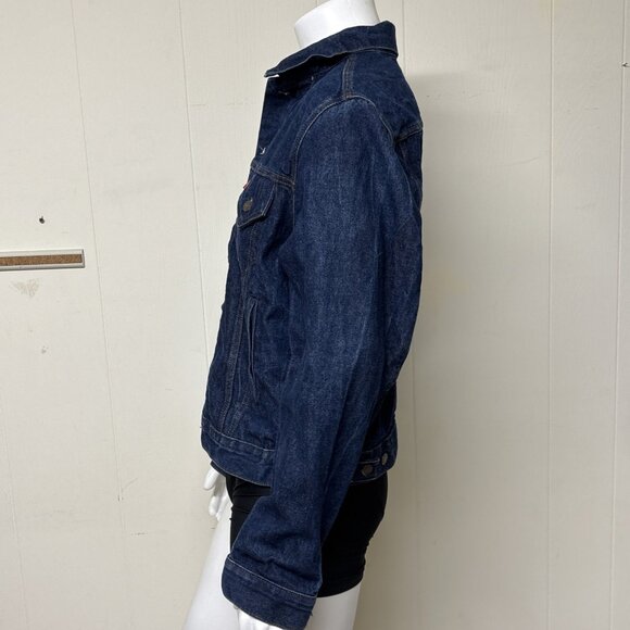 Vintage Levis Type III Trucker Jacket Mens 48 L Dark Wash 71506-0217 80s USA - Picture 2 of 7